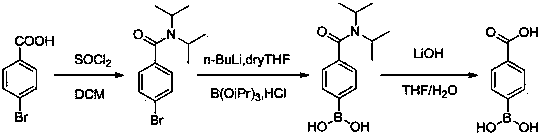Preparation method of p-carboxyphenylboronic acid