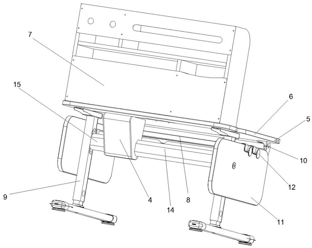 Children learning table capable of being electrically lifted and intelligently interacted