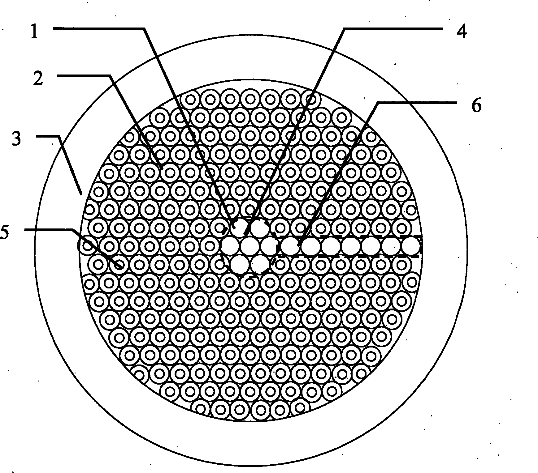 Side leaking photon crystal optical fiber and producing method thereof