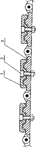 Crawler backplate of pushdozer