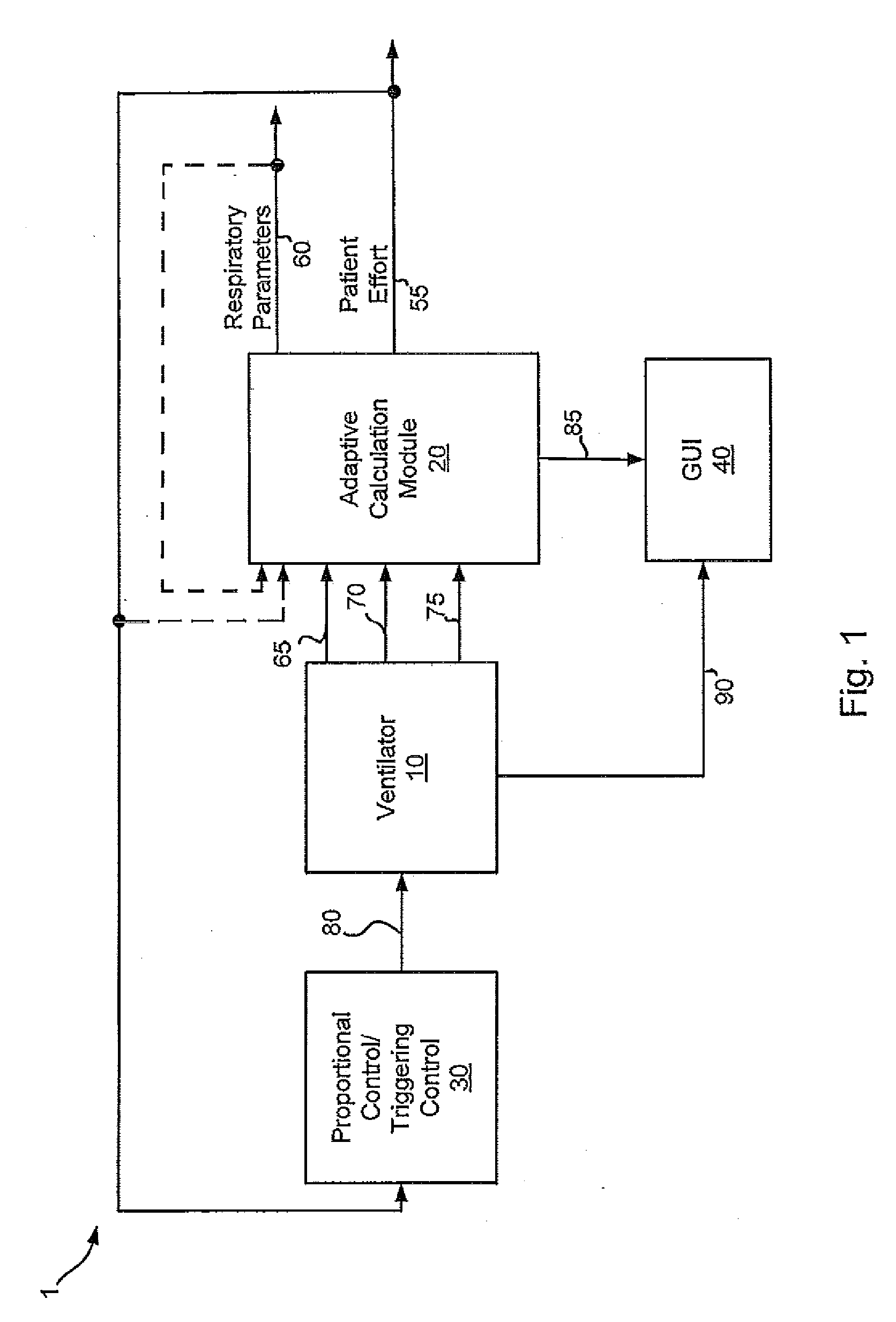 Systems and methods for determining patient effort and/or respiratory parameters in a ventilation system