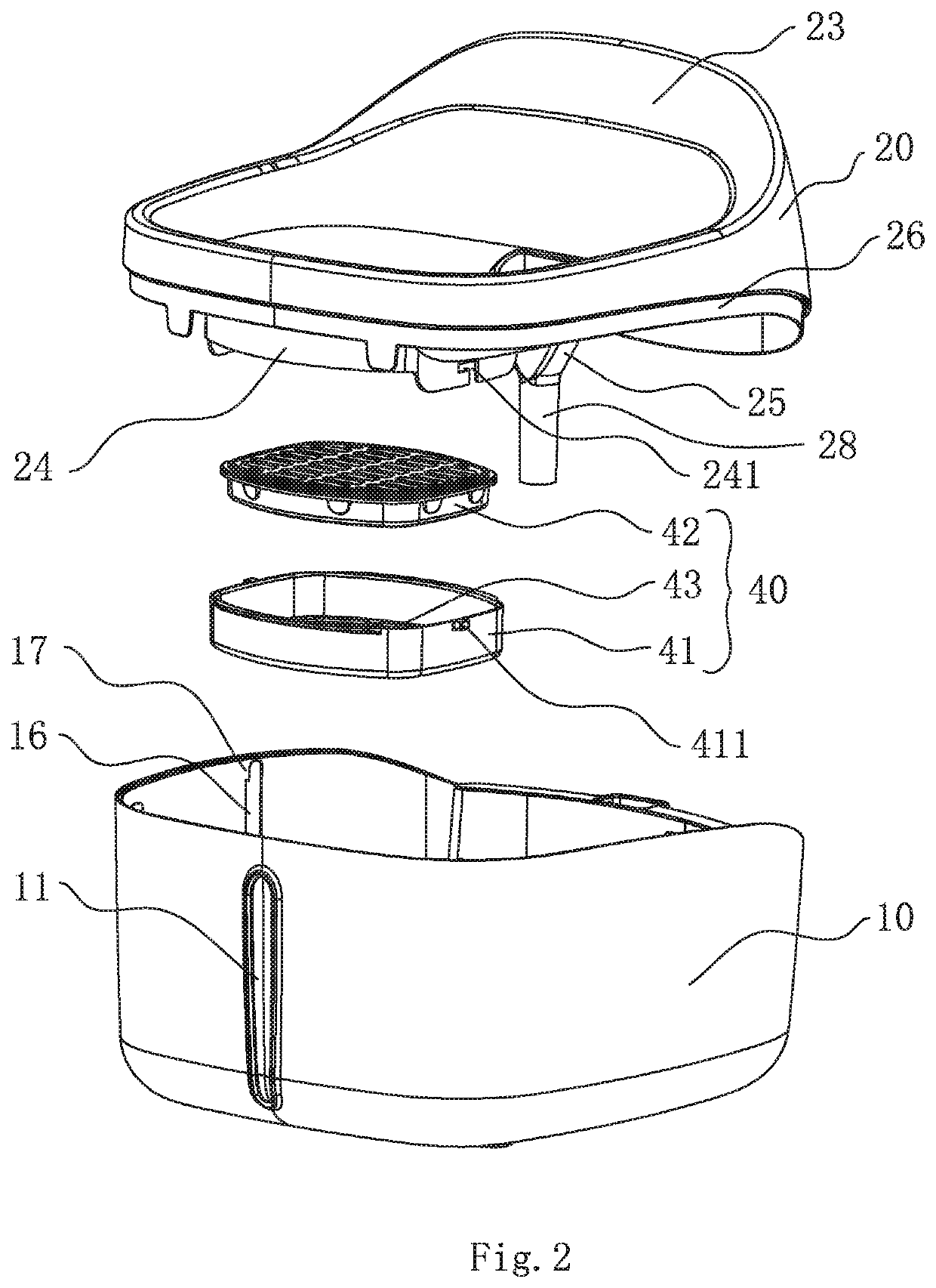 Automatically drinking device for pets