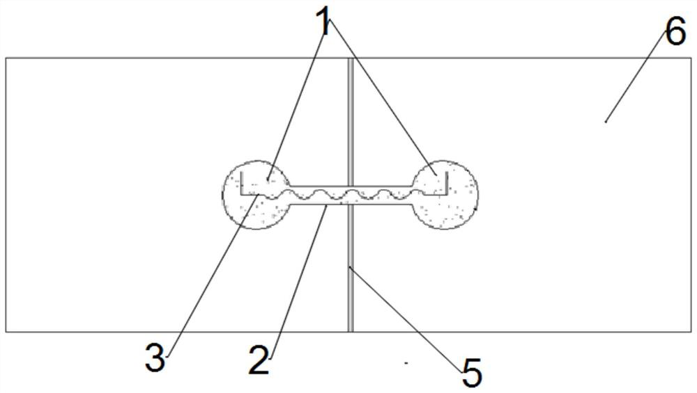 Water conservancy project joint-crossing post-installation built-in water stop assembly structure and construction method