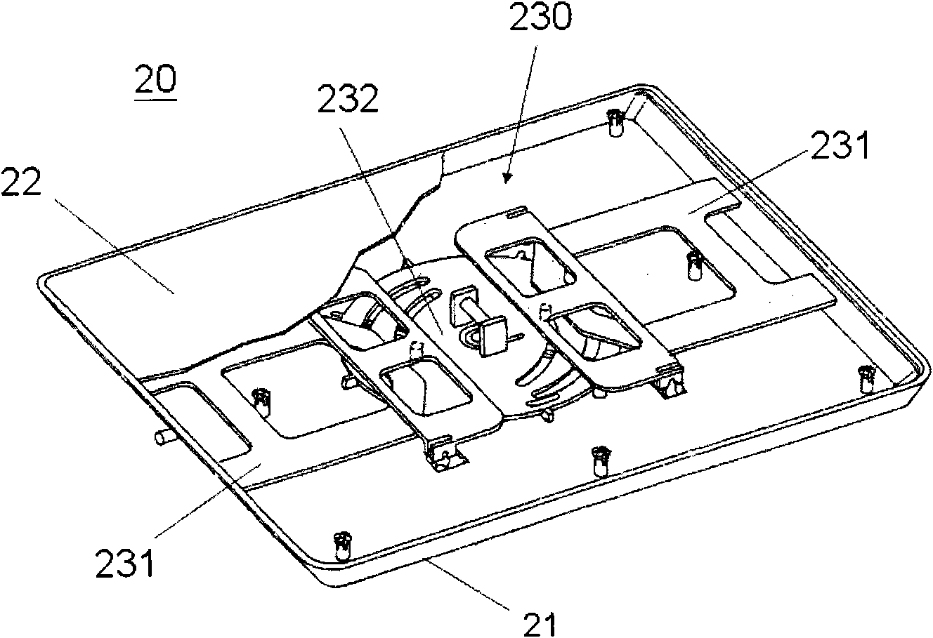 Front-open type disc plate box with bolt structure