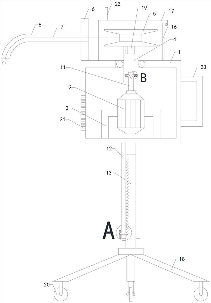 Wire pipe threading device for building renovation