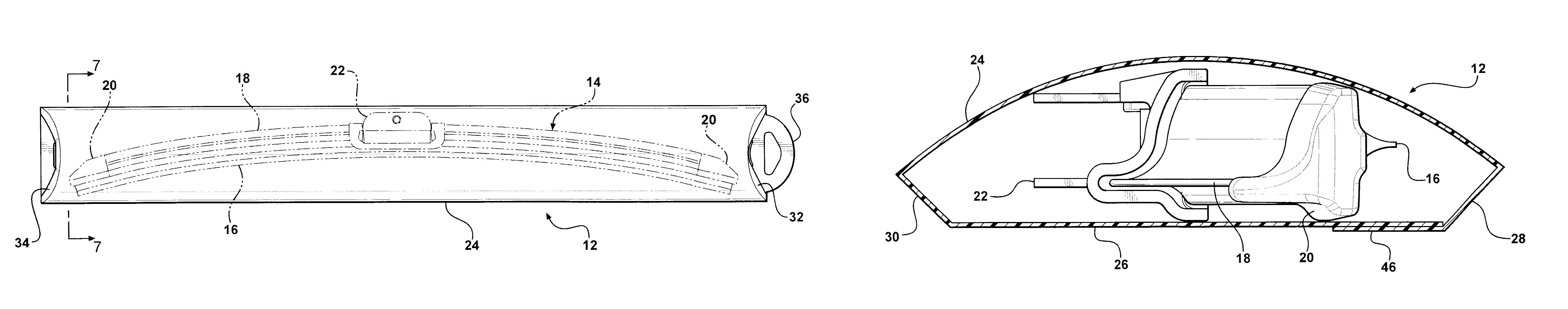Contour flat blade packaging design