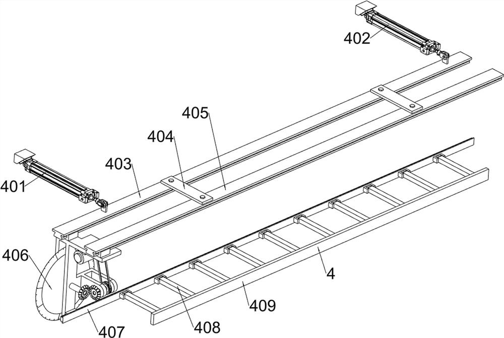 Corrugated board cutting device capable of beveling without rim charge