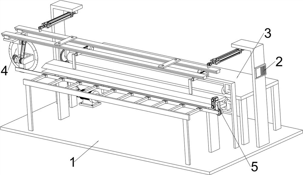 Corrugated board cutting device capable of beveling without rim charge