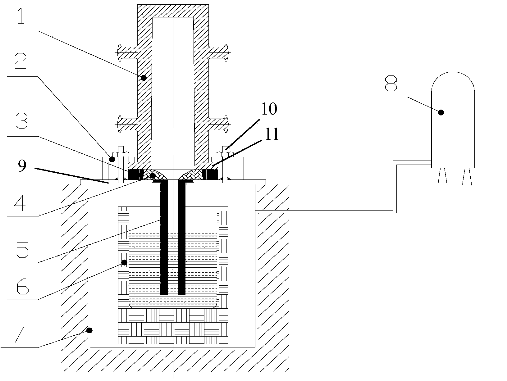 Pressure casting method of purified homogenized compacted fine-grained large steel blank