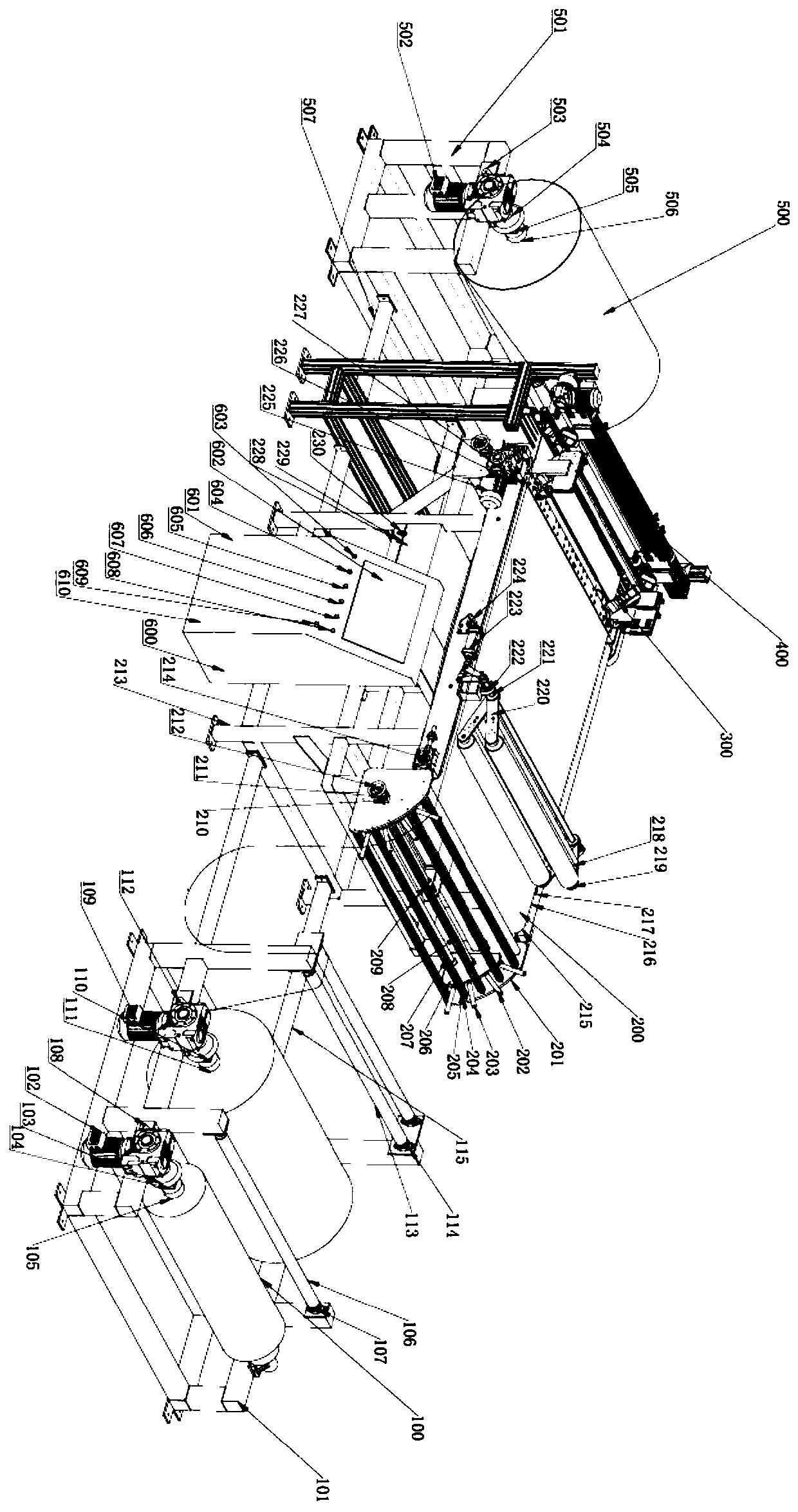 An ultrasonic cutting device applied to fixed-length trimming of rubber materials