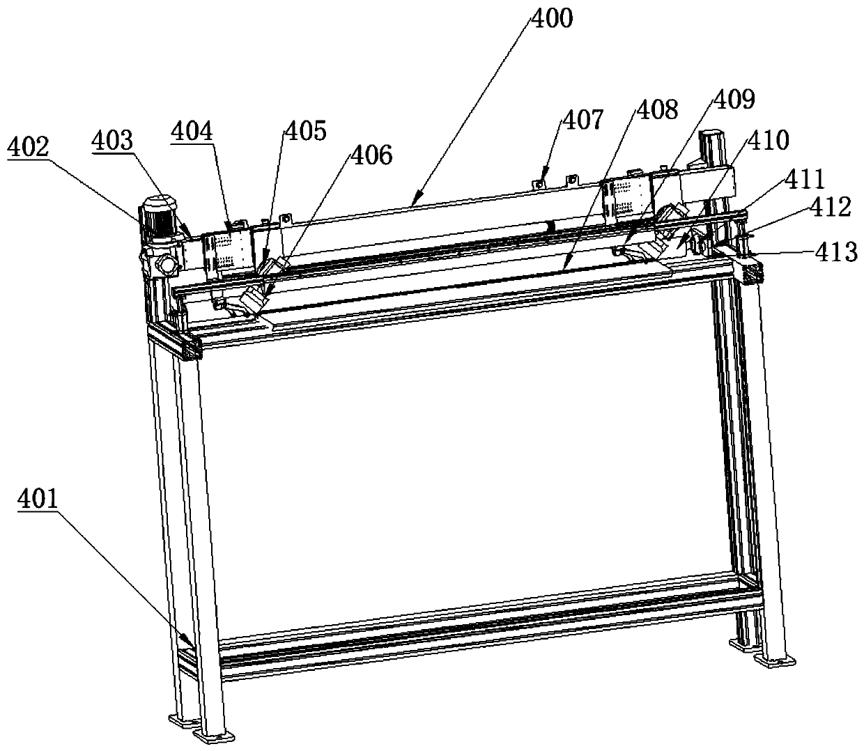 An ultrasonic cutting device applied to fixed-length trimming of rubber materials