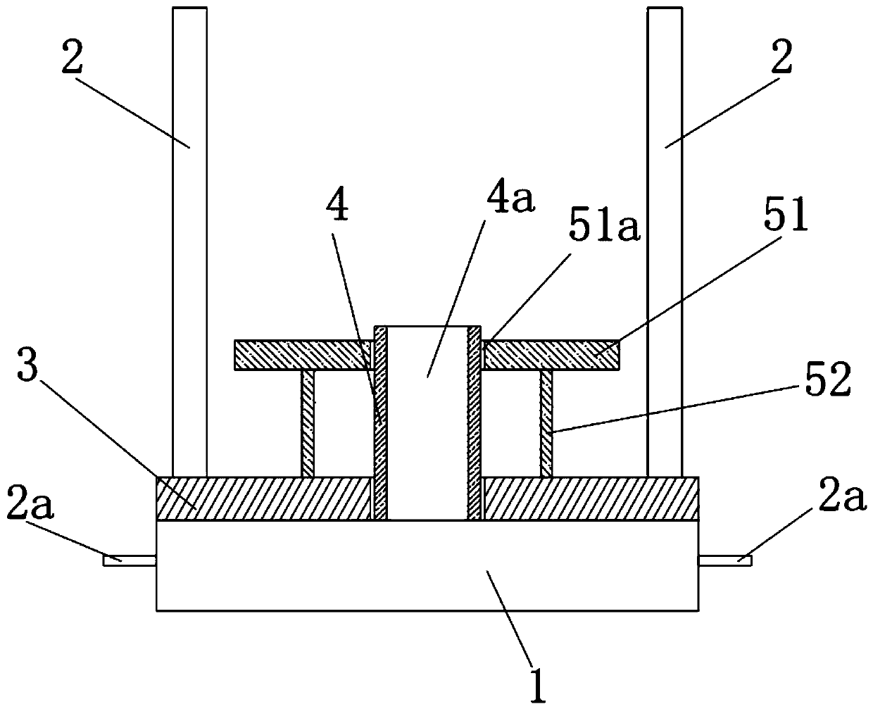 Concrete body confining pressure loading device for drawing experiment of anchor cable