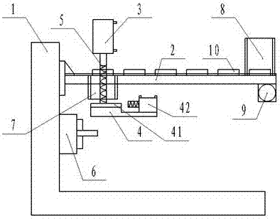 Automatic feeding mechanism for numerically-controlled lathe