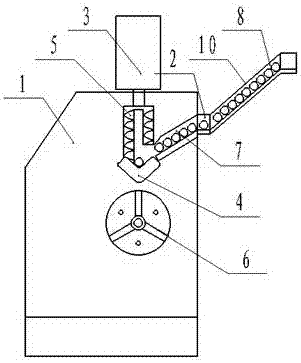 Automatic feeding mechanism for numerically-controlled lathe