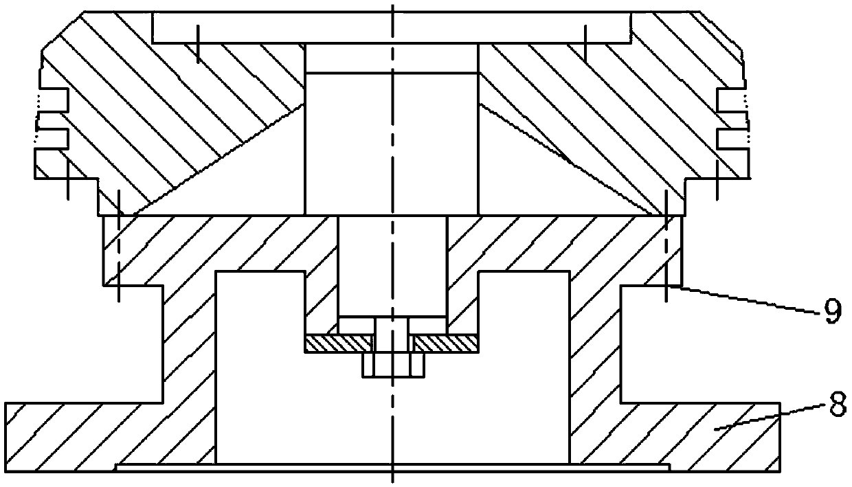 Processing technology of large flange with conical surface sealing structure