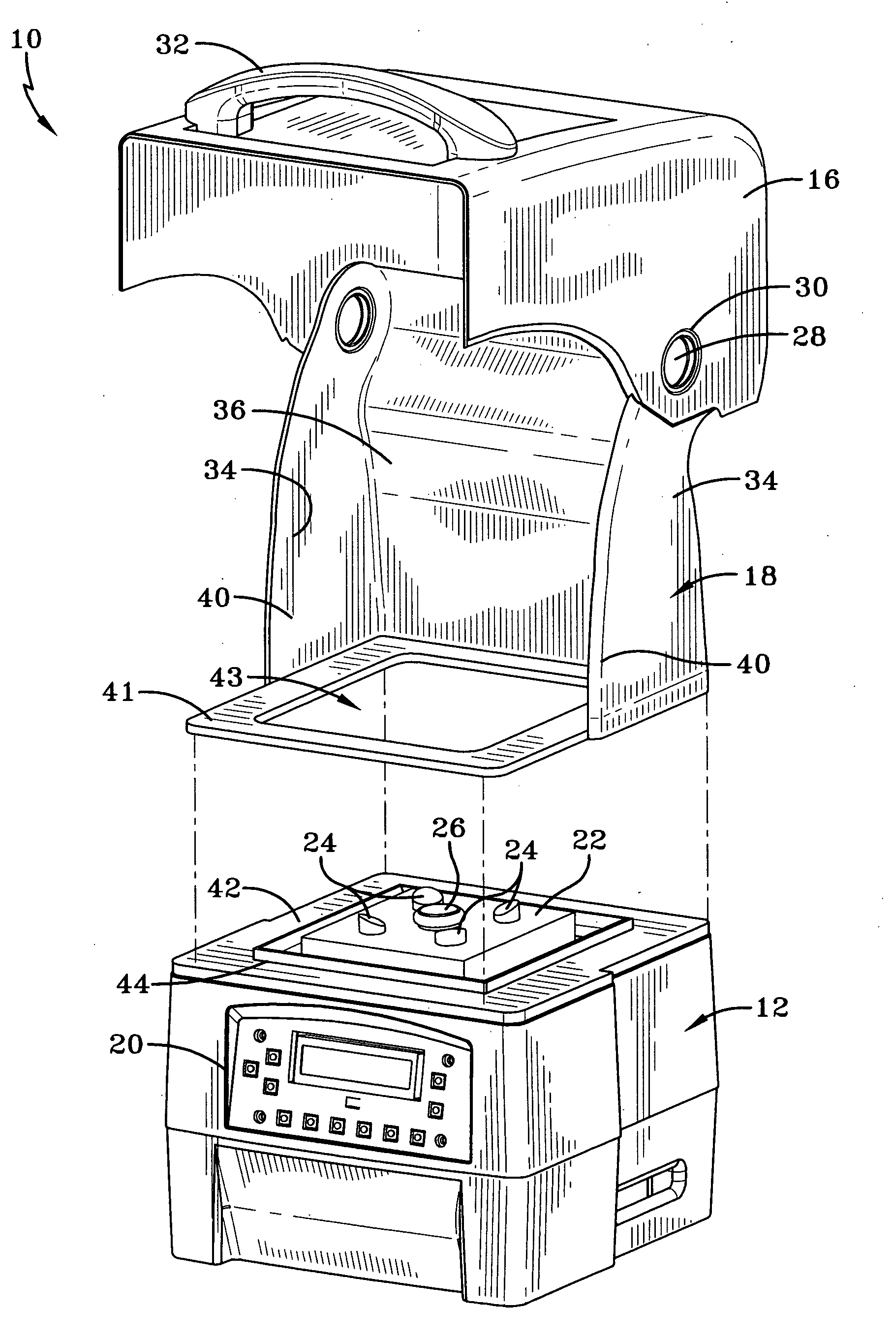 Enclosure for a food processor