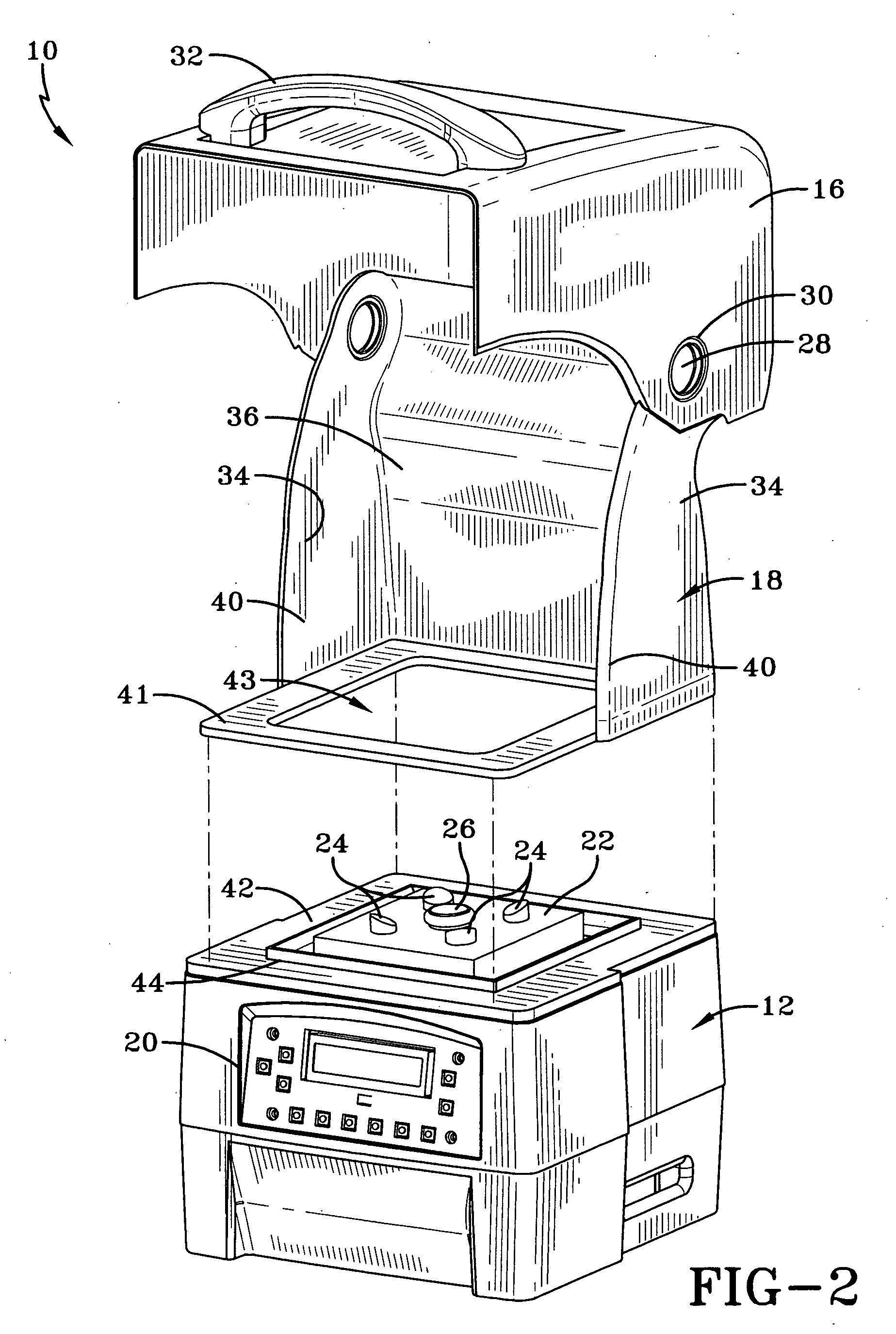 Enclosure for a food processor