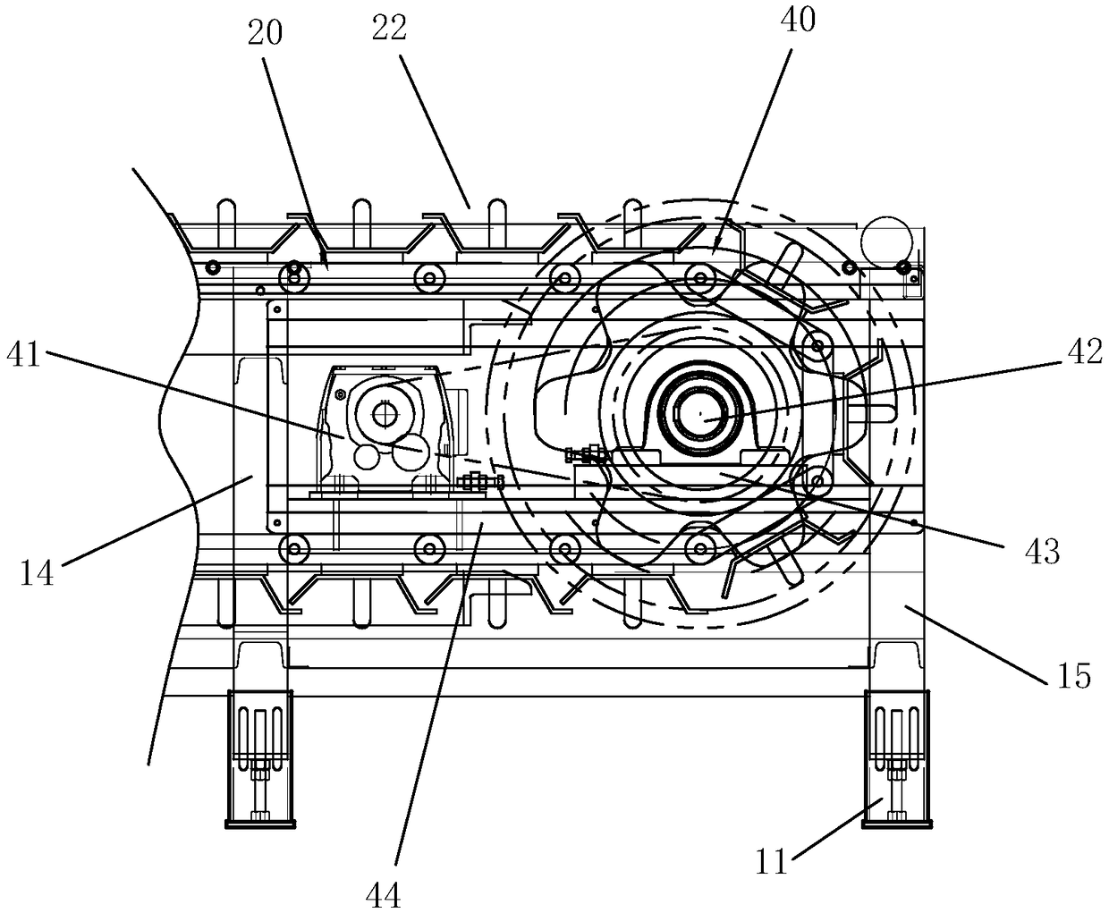 Online chain plate conveying equipment