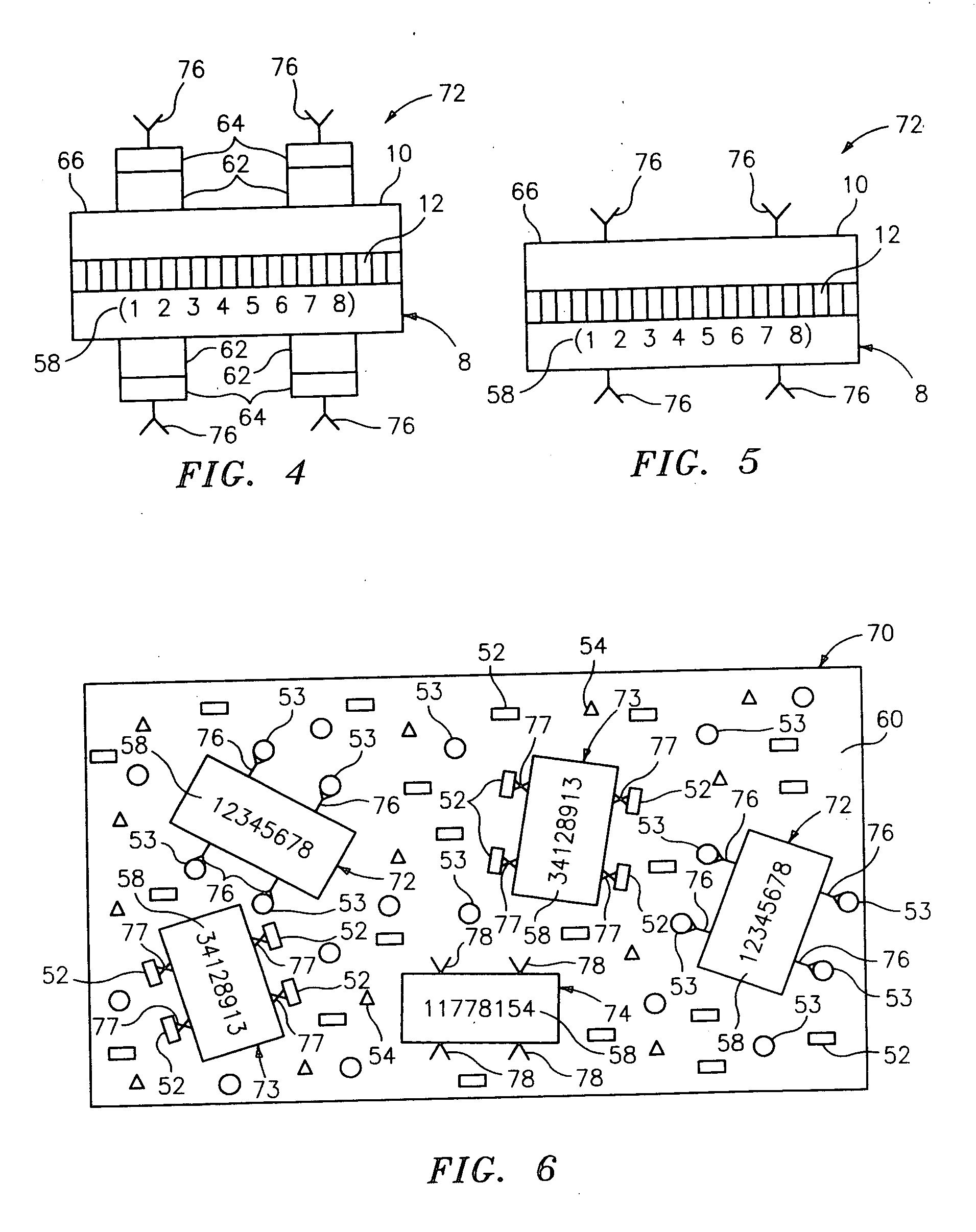 Diffraction grating-based encoded element having a substance disposed thereon
