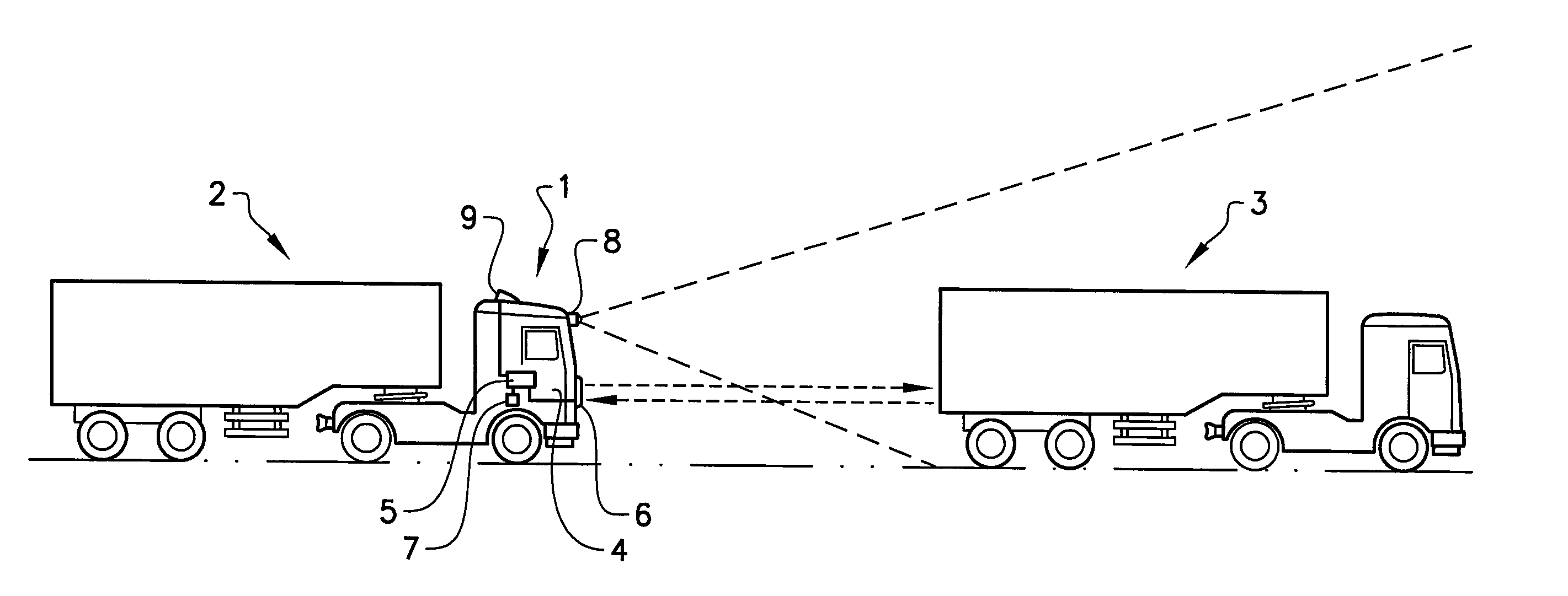 Method and arrangement for determining the speed behaviour of a leading vehicle