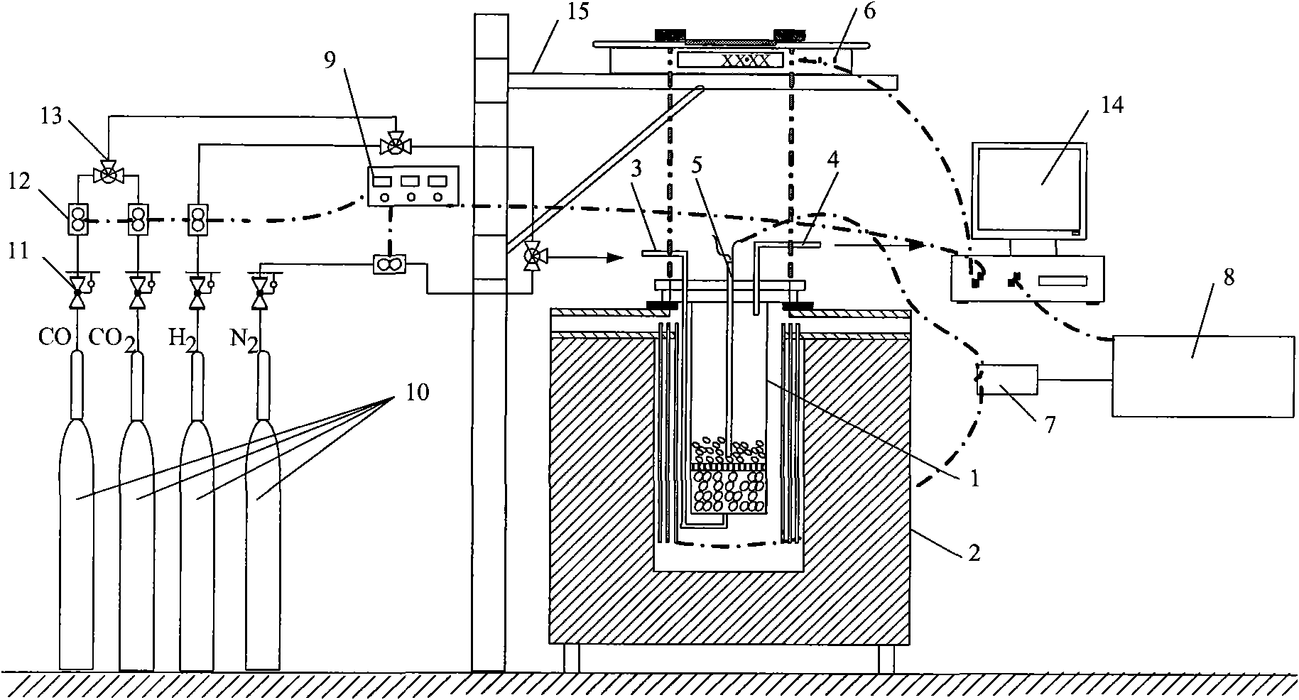 Strength determination method and device for reacted blast furnace coke
