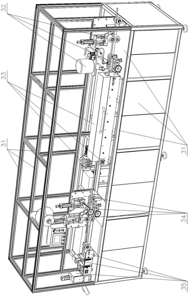 Pressure-sensitive pasting device for pressure-sensitive adhesive tape production line