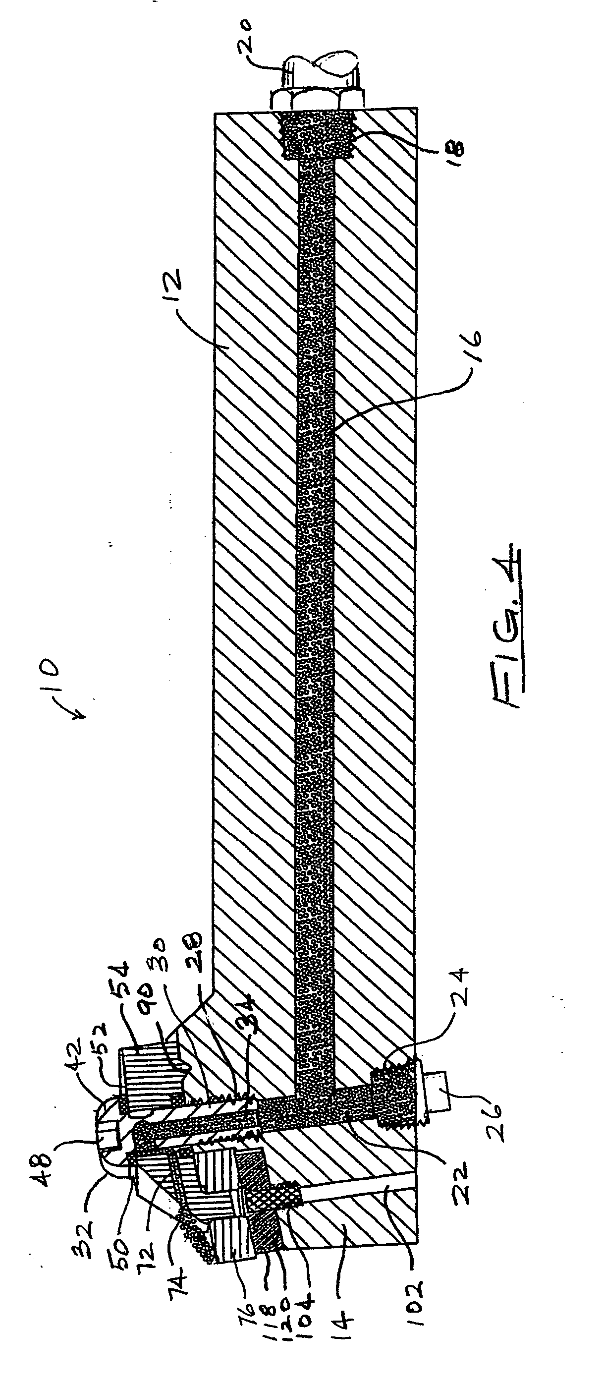 Boring bar having internal coolant supply and cutter retaining nozzle