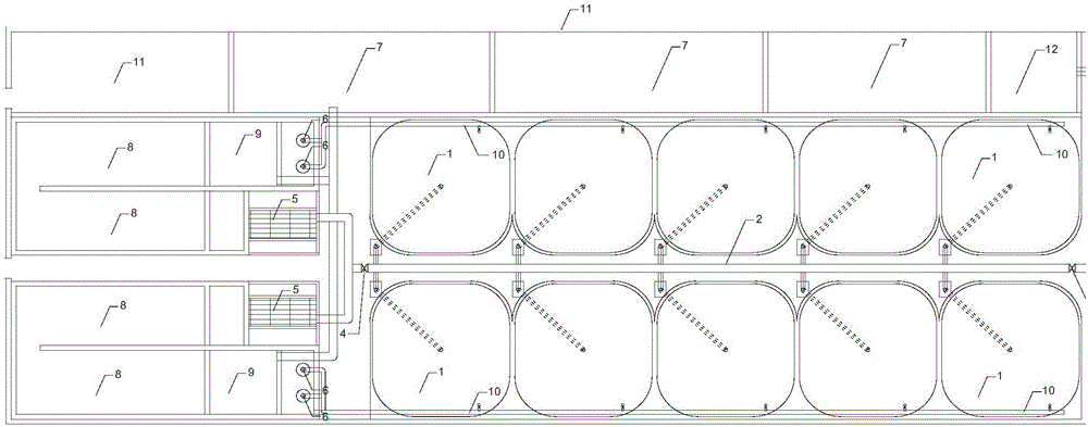 Dual-channel water processing method of factory-like circulating sea water system