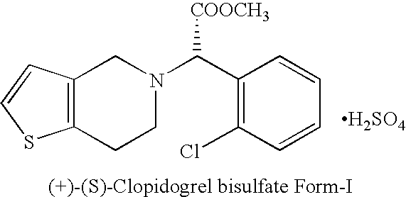 Novel process for the manufacture of (+)-(S)-clopidogrel bisulfate form-1