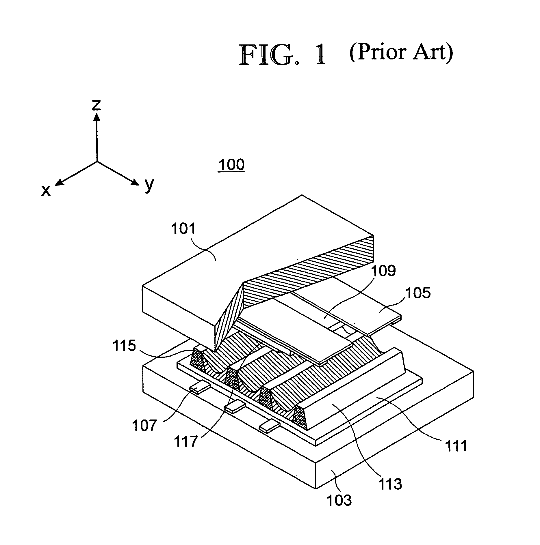 Plasma display panel with phosphor layer arranged in non-display area