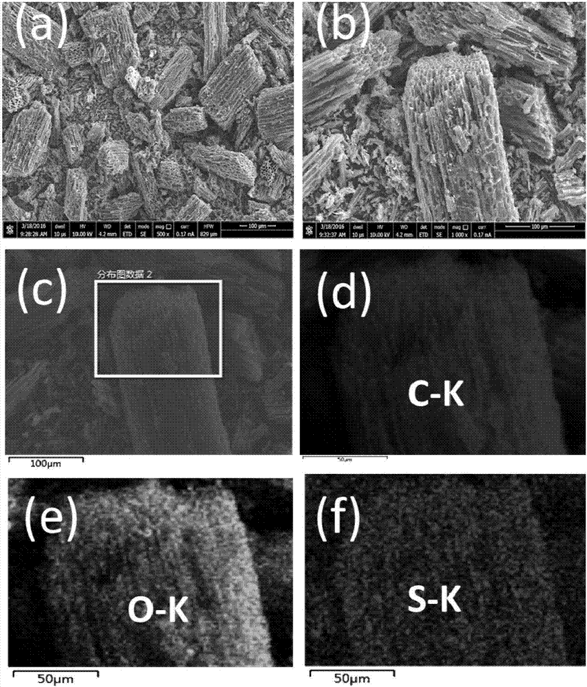 Method for preparing sulfur/carbon composite cathode material for lithium-sulfur battery on basis of palm fiber