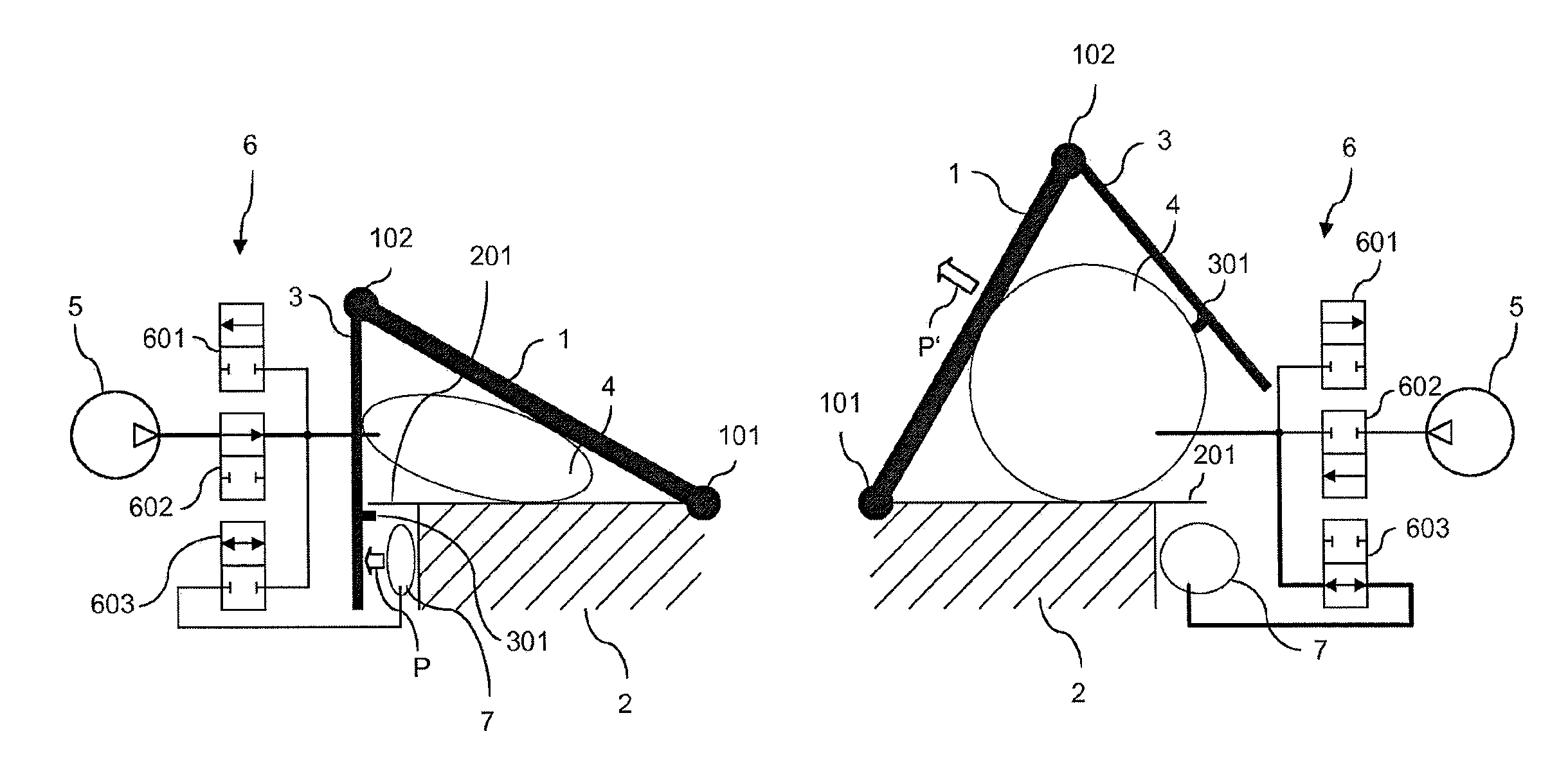 Device for pneumatically adjusting a seat in a transport means, in particular a motor vehicle