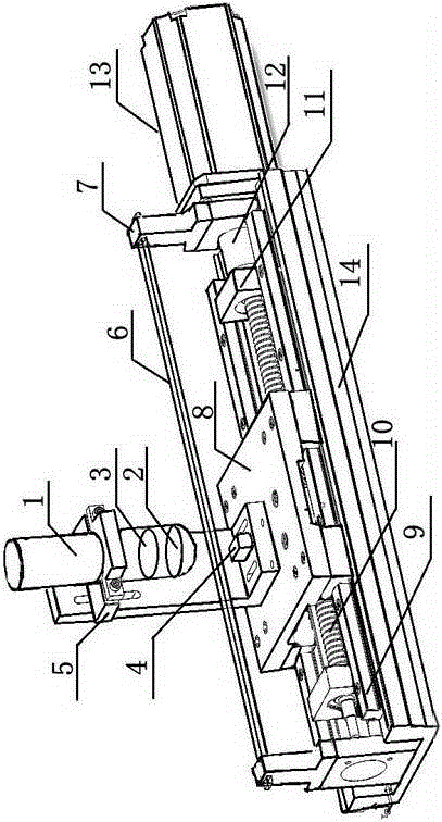 An absolute grating ruler test platform and its test method