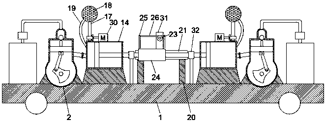 Intermittent all-dimensional water sprinkling equipment for road surfaces