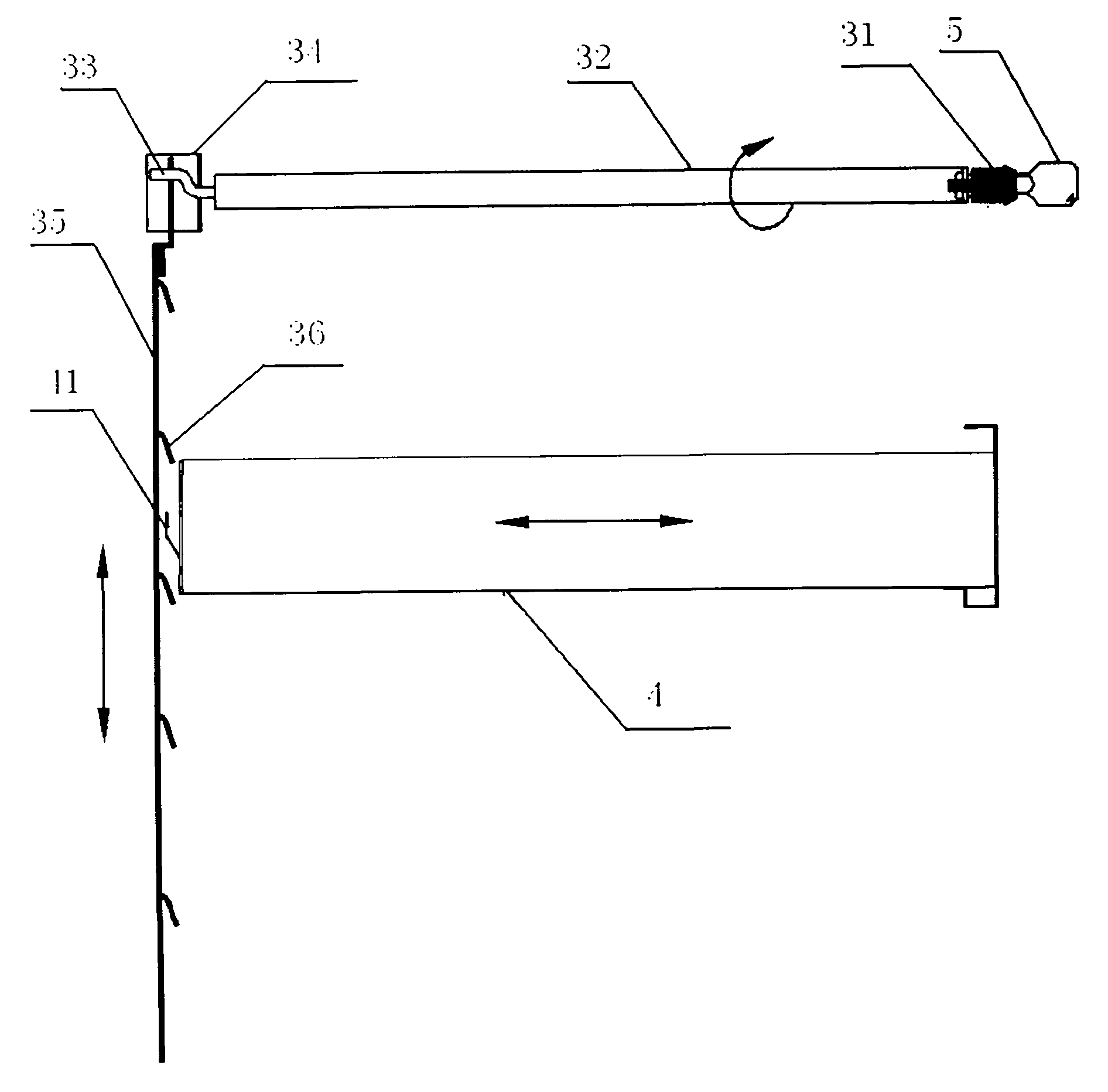 Lower box lock mechanism of combined tool cabinet