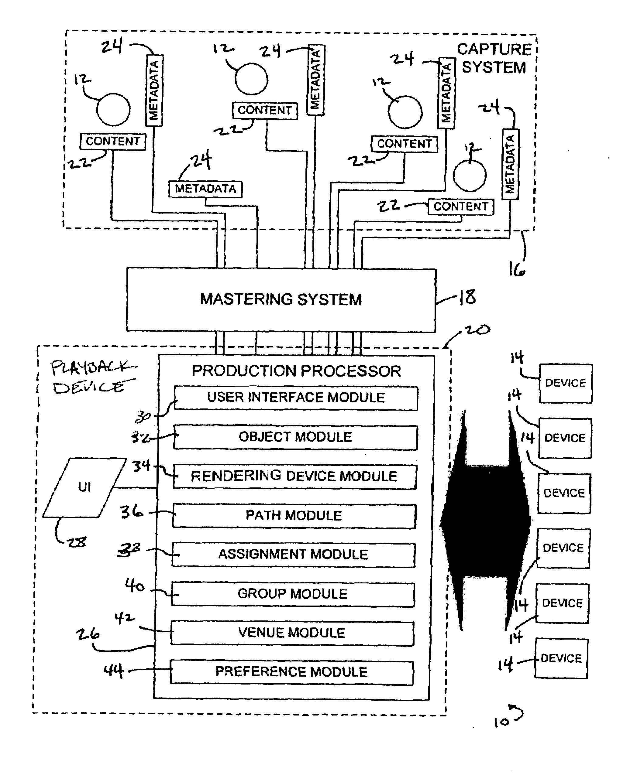 Playback Device For Generating Sound Events