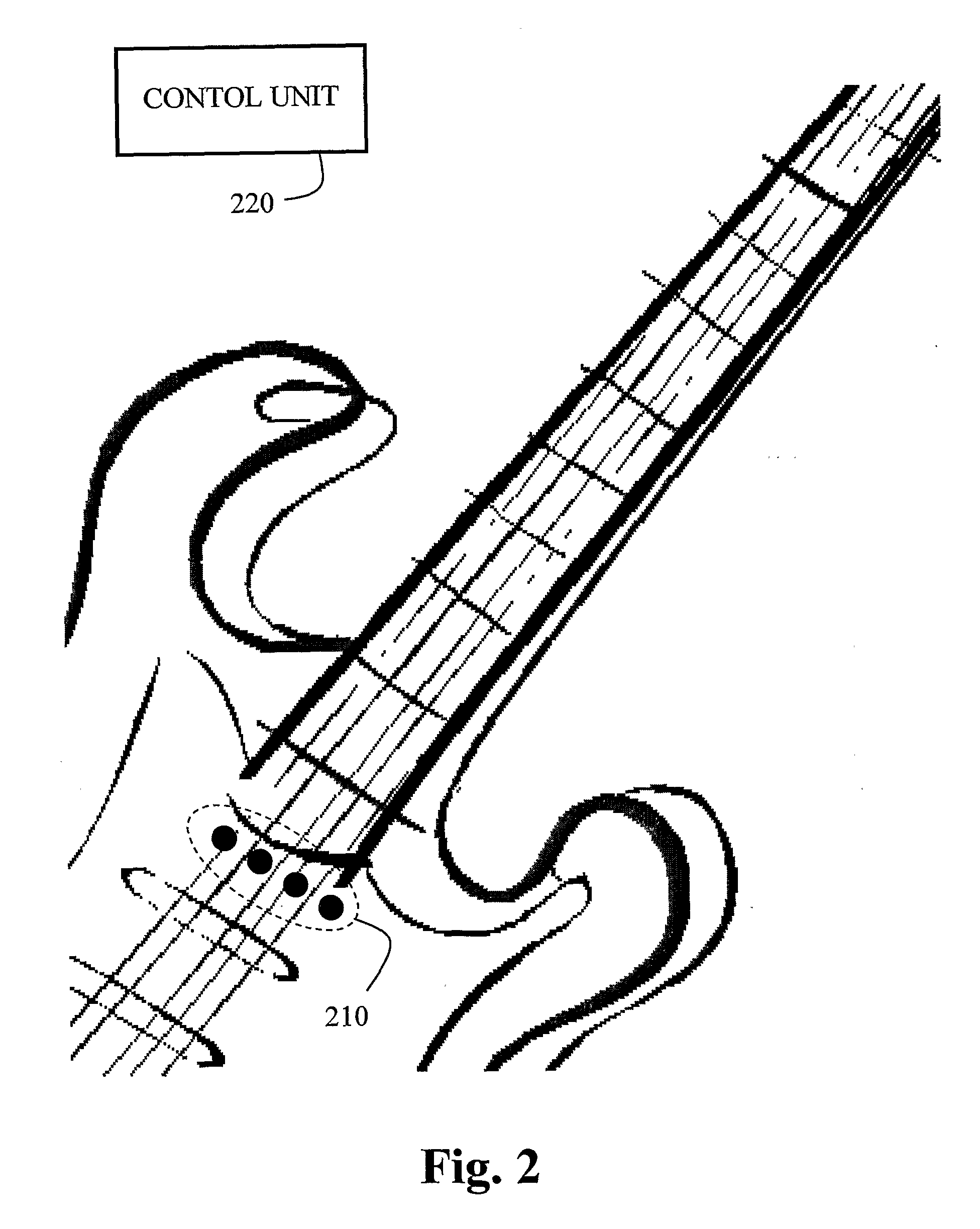 Method and System for Reproducing Sound and Producing Synthesizer Control Data from Data Collected by Sensors Coupled to a String Instrument