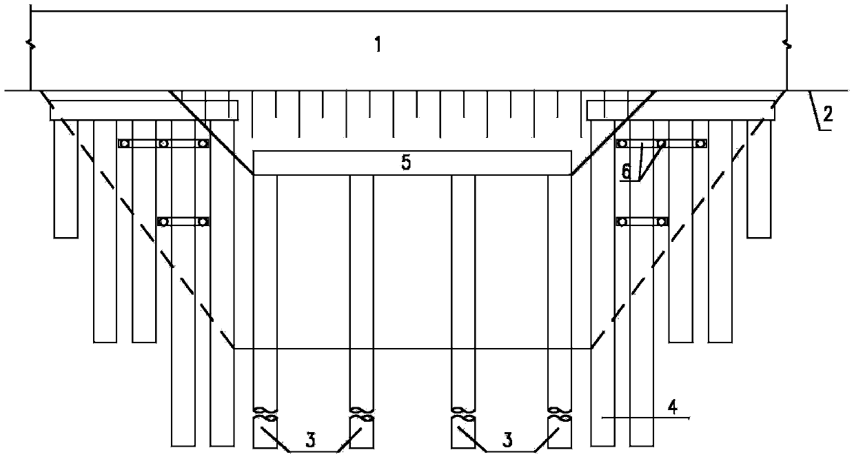 Large-diameter long pipe curtain construction method for shallowly-buried large-span under-tunnel-passing architectural structure
