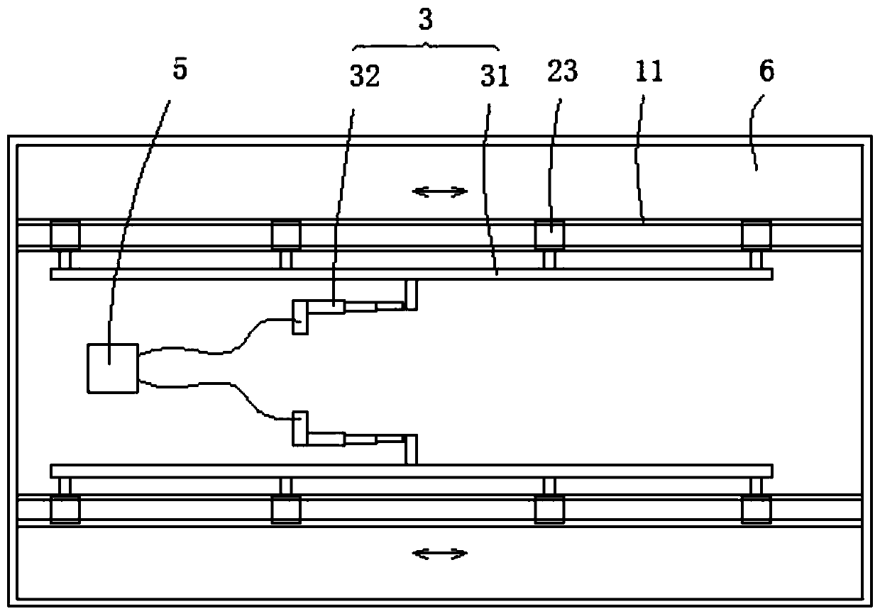 Sucker rod paint spraying device and paint spraying method thereof