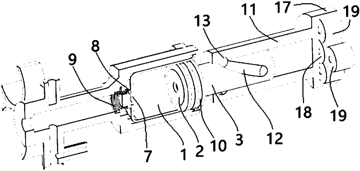 Steel ball raceway type transmission device and electric air pump