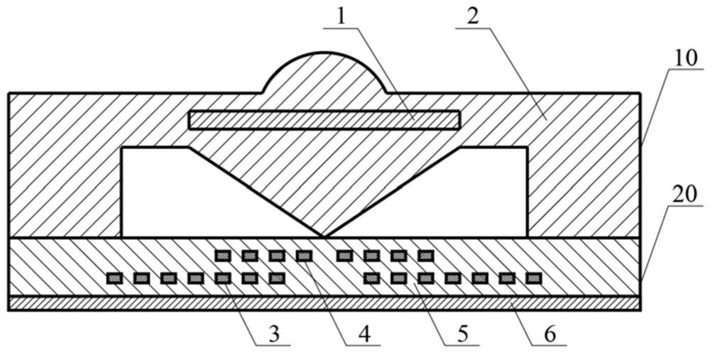 Flexible tactile sensor based on transformer principle and flexible tactile detection system thereof