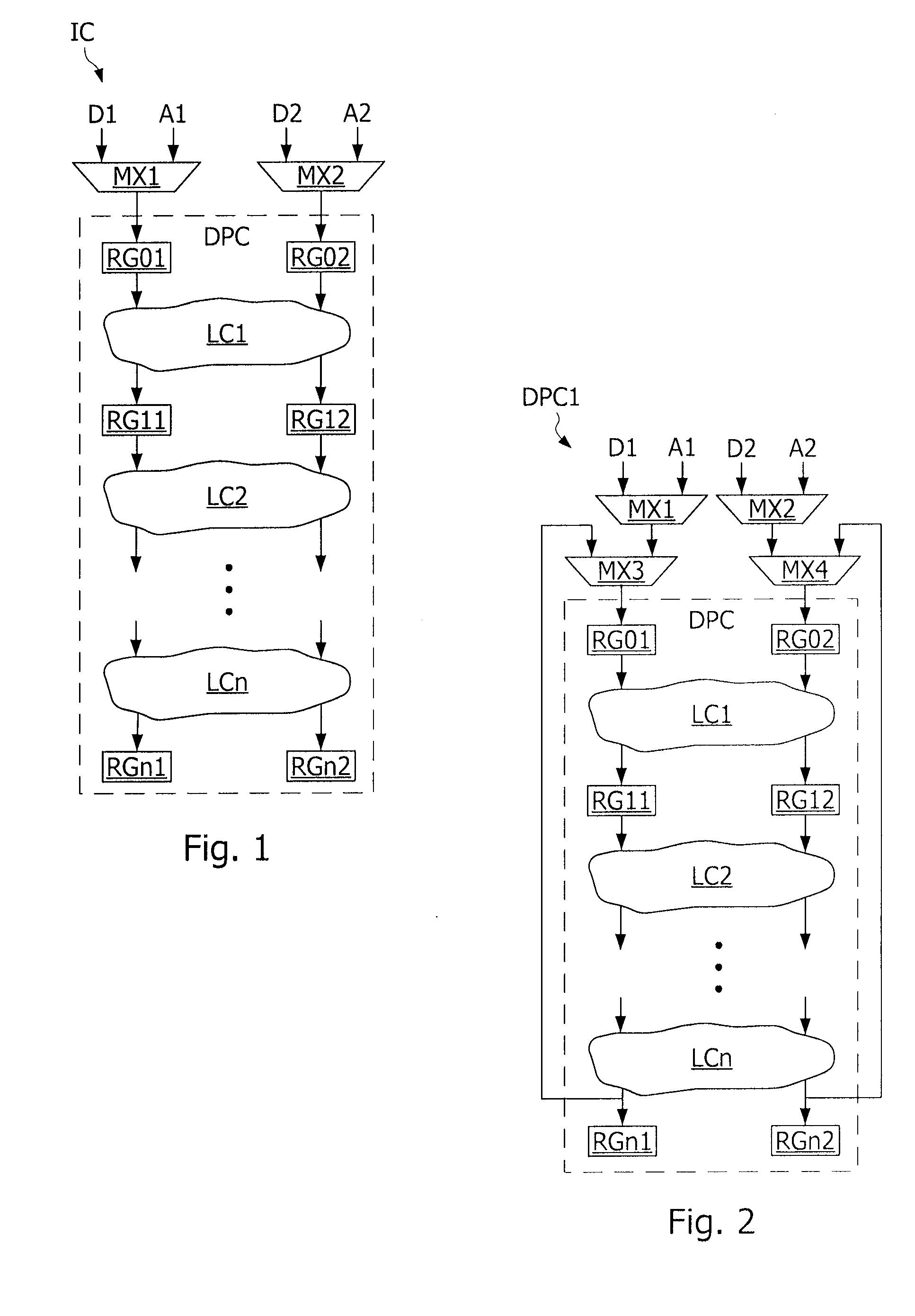 Countermeasure method and device for protecting data circulating in an electronic component