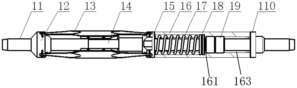 Pressurizing device for fully hydraulically driven downhole pipe string and its propulsion method