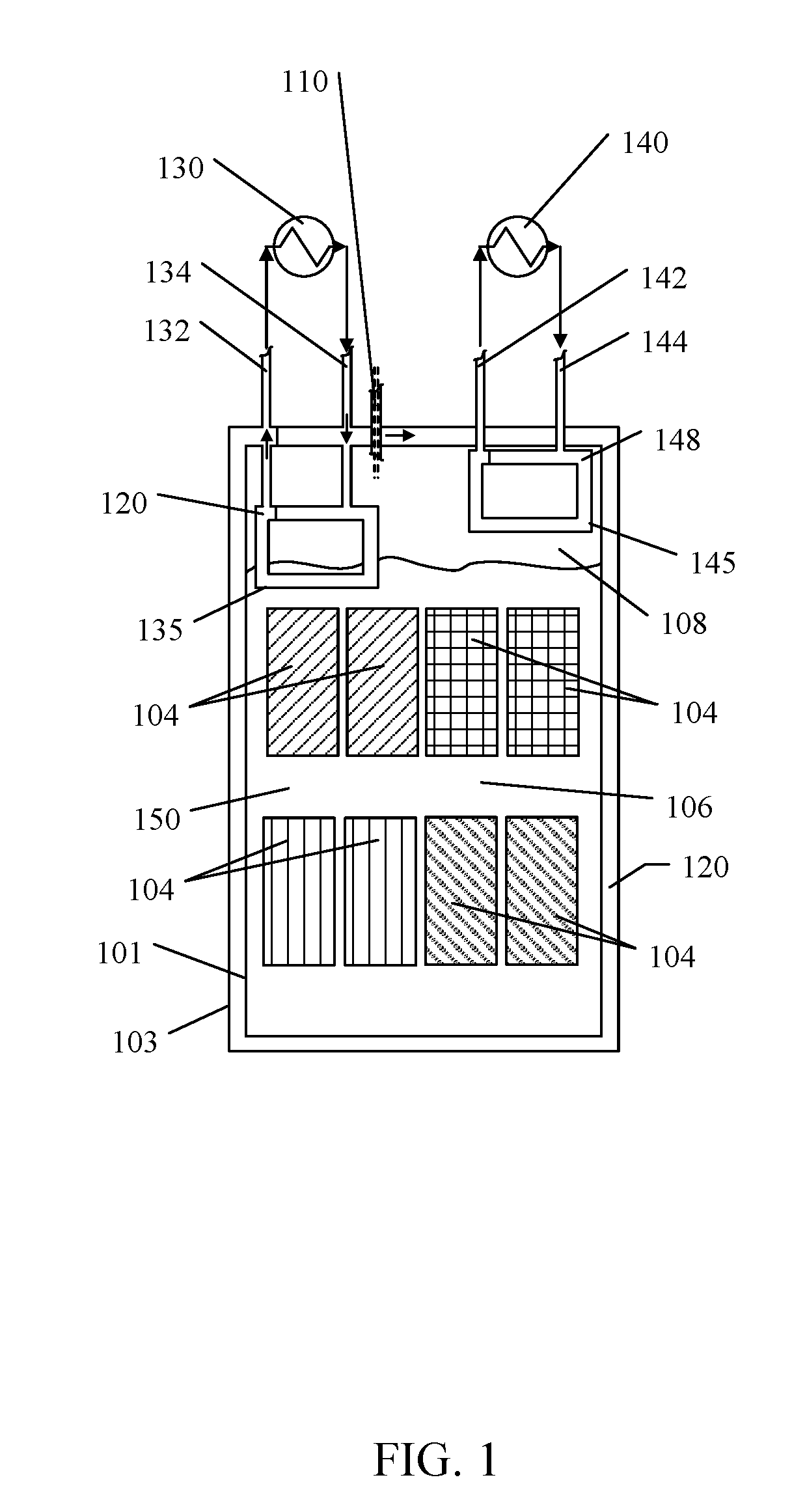 System and method for fluid cooling of electronic devices installed in an enclosure