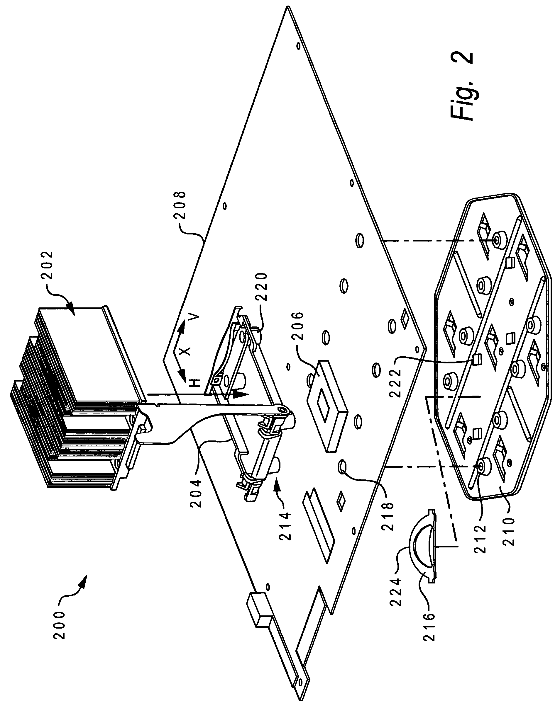 Heat sink and chip sandwich system