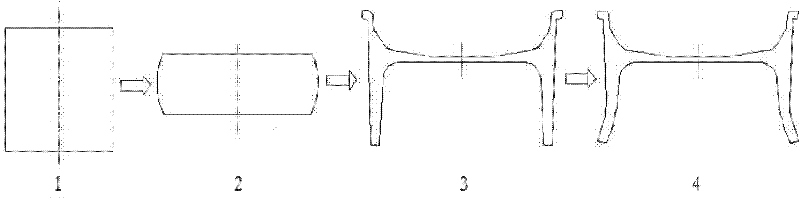 Chambering-forging forming method for aluminum alloy hub with complex structure and die thereof
