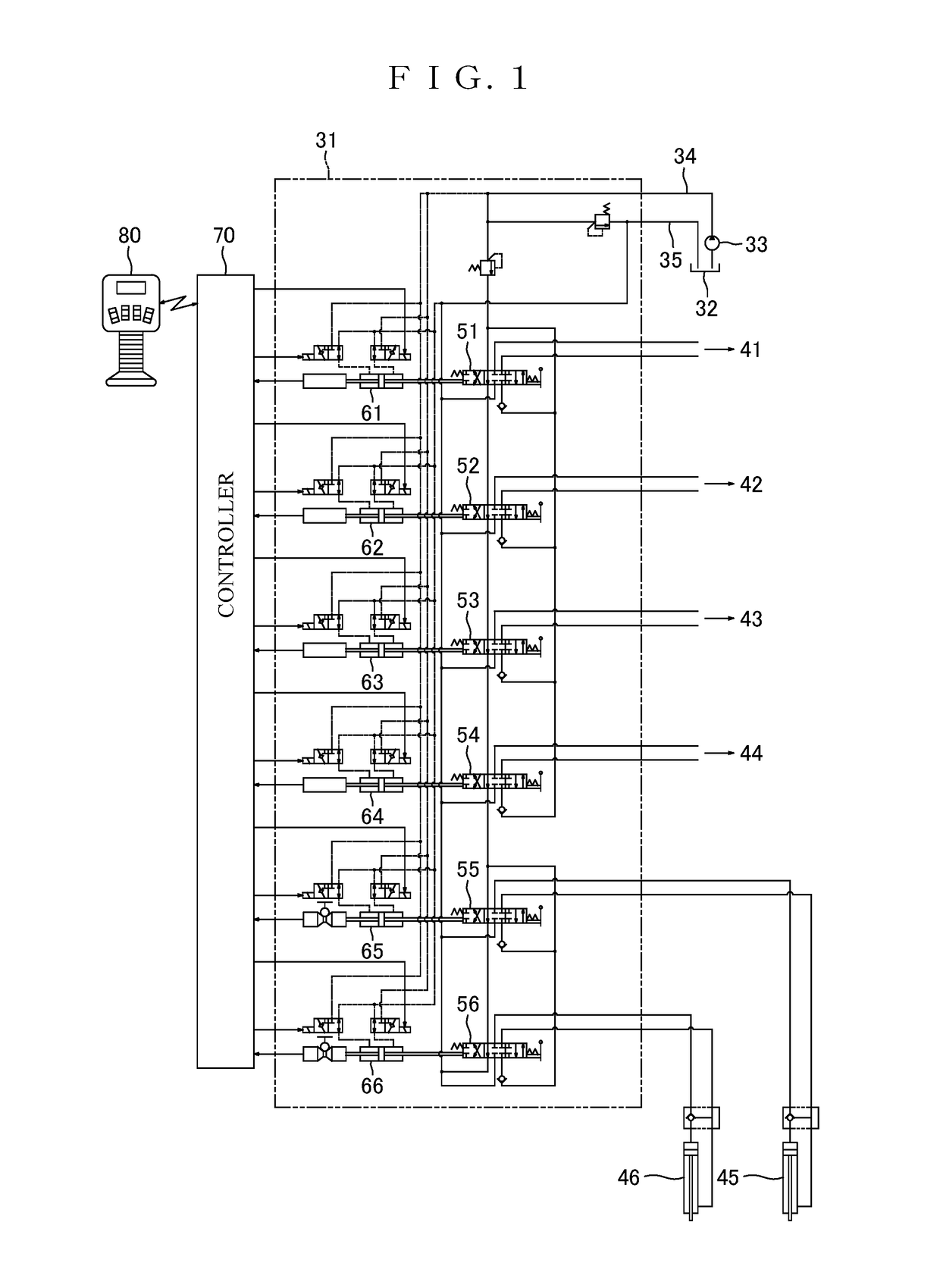 Anti-theft device of operational vehicle