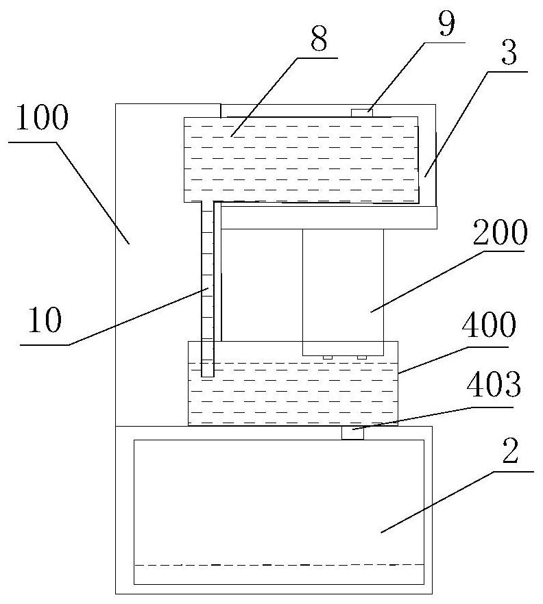 An ultrasonic cleaning device