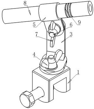 Simple multi-angle mechanical assembly accurate installation fastener