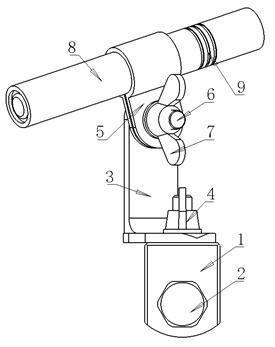 Simple multi-angle mechanical assembly accurate installation fastener